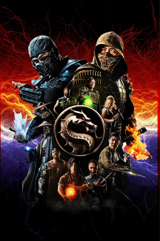 2021 Mortal Kombat Movie Poster 24x36 Action Fantasy Martial Arts Film - PosterFire.com