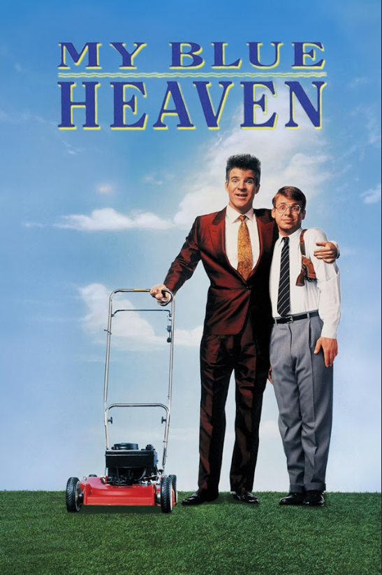 My Blue Heaven 1990 Movie Poster 24x36 - Comedy, Steve Martin, Rick Moranis, Mob - PosterFire.com