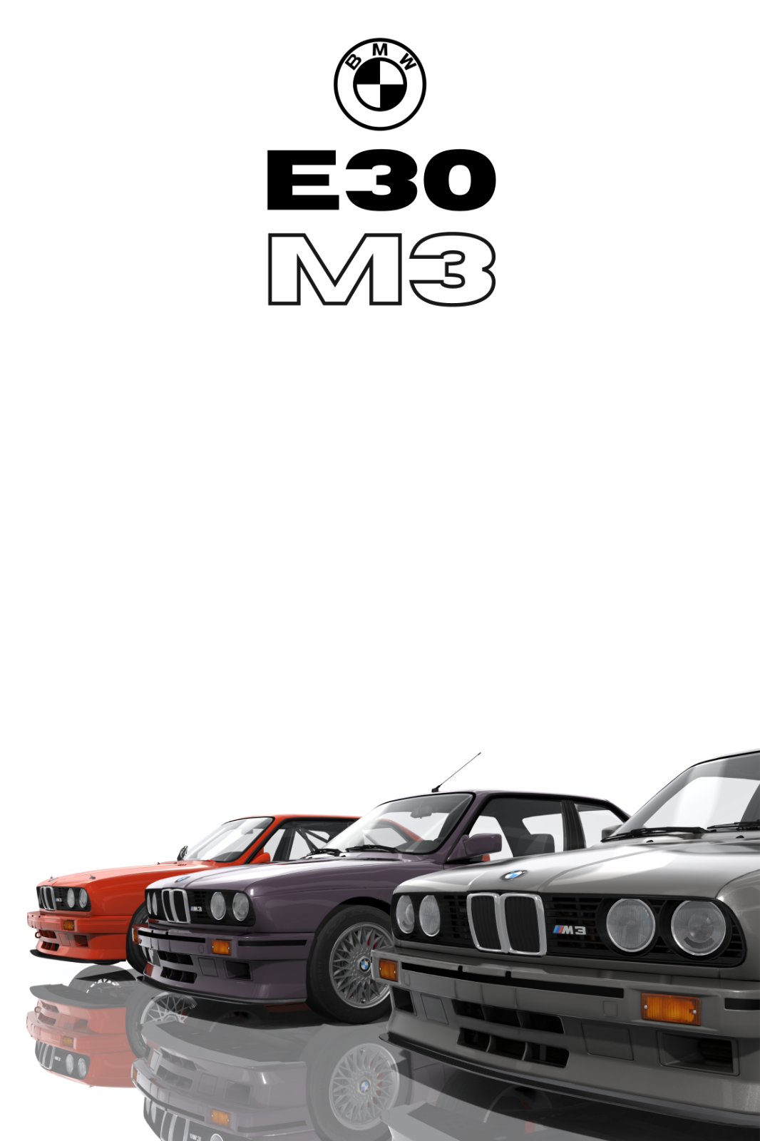 BMW E30 M3 24X36 WALL POSTERS MAN CAVE GARAGE GERMANY RACING E36 E46 90 GROUP A