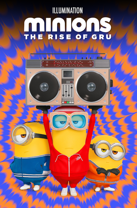 Minions: The Rise of Gru 2022 Movie Poster 24x36 - Animated Comedy, Gru, Family