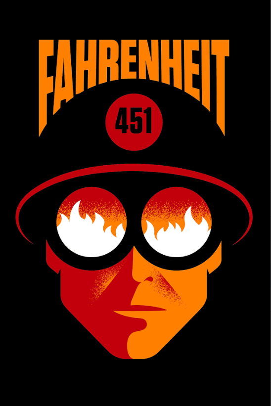 Fahrenheit 451 (1966) 24x36 Movie Poster Iconic Dystopian Sci-Fi Art - PosterFire.com