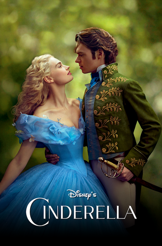 Cinderella 2015 Poster 24x36 - Live Action Disney Fairy Tale Film Art