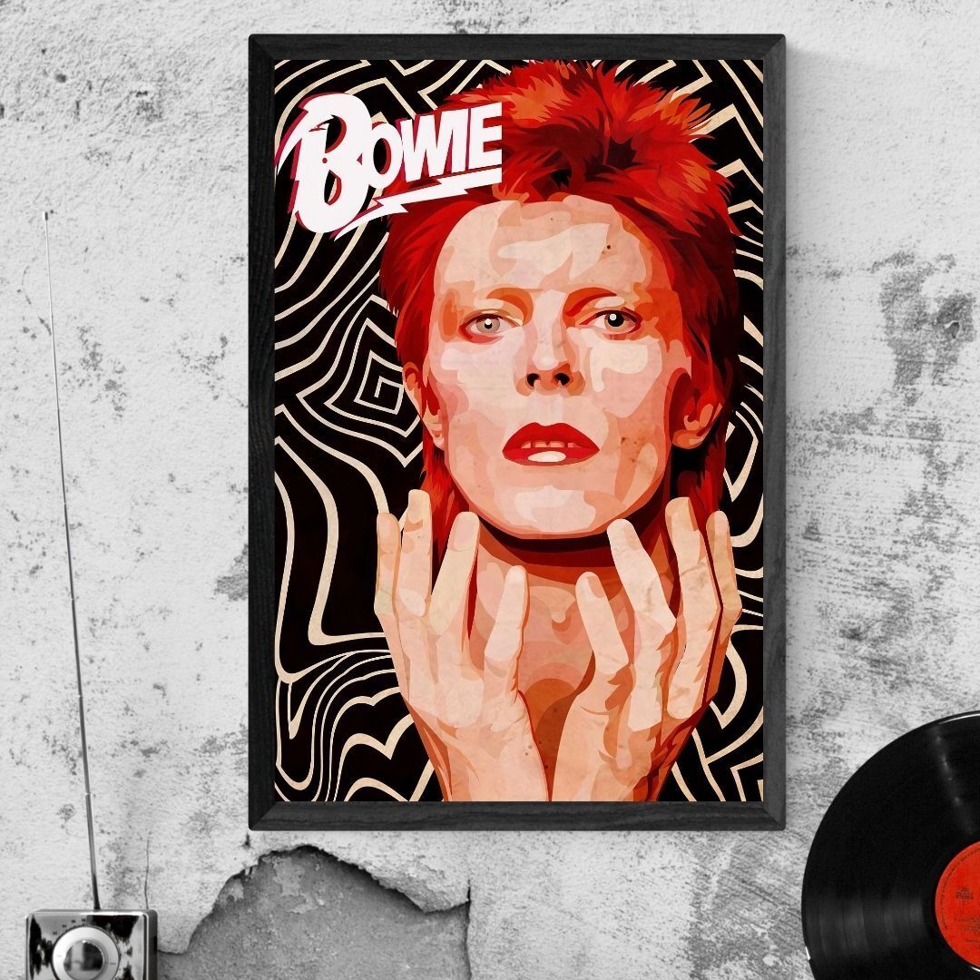 David Bowie 24x36 ziggy stardust poster sold the world rock pop disco art