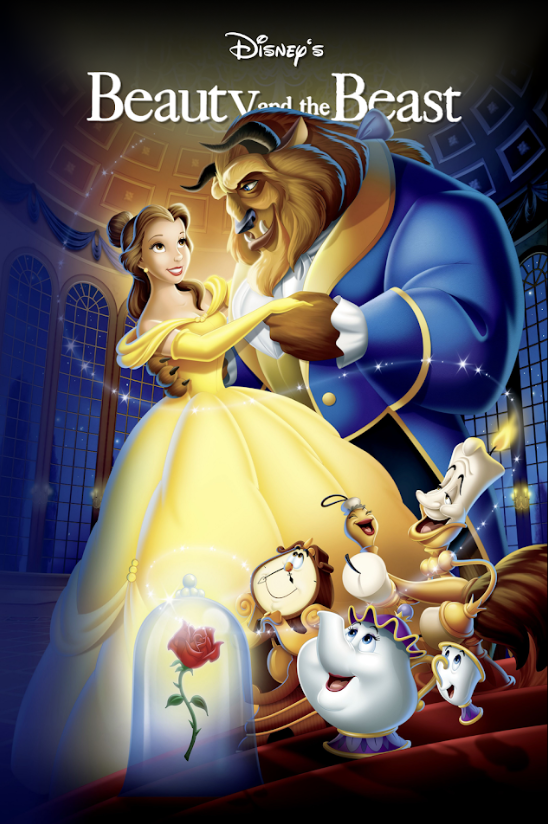 Beauty and the Beast (1991) 24x36 Poster - Disney Classic, Animated Family Film