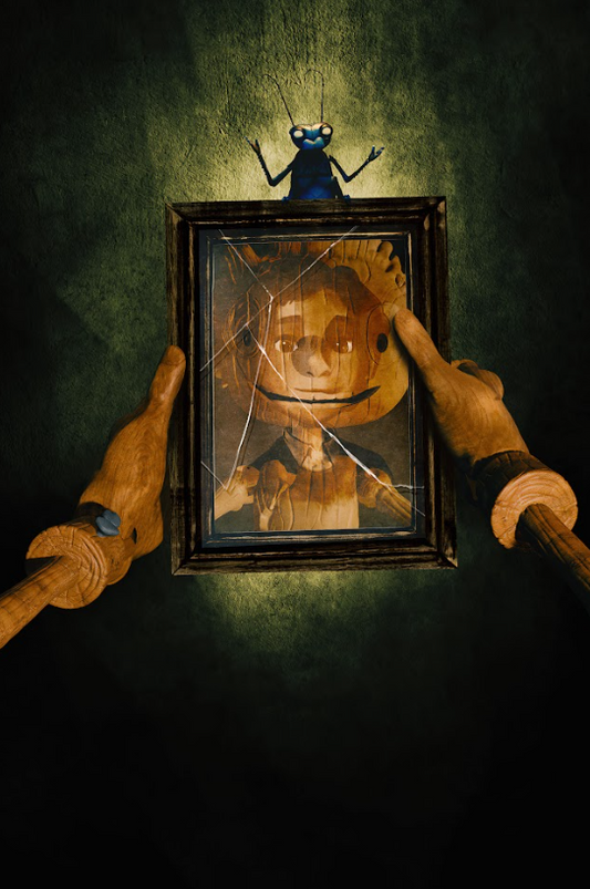 Guillermo del Toro's Pinocchio 2022 Poster 24x36 - Stop-Motion Dark Fantasy Anim - PosterFire.com