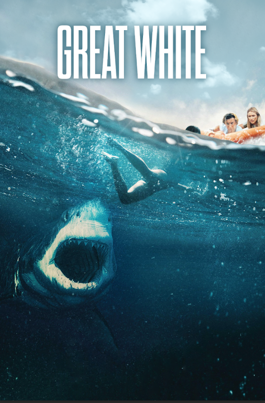 Great White 2021 Poster 24x36 Shark Horror Thriller Survival at Sea Suspenseful