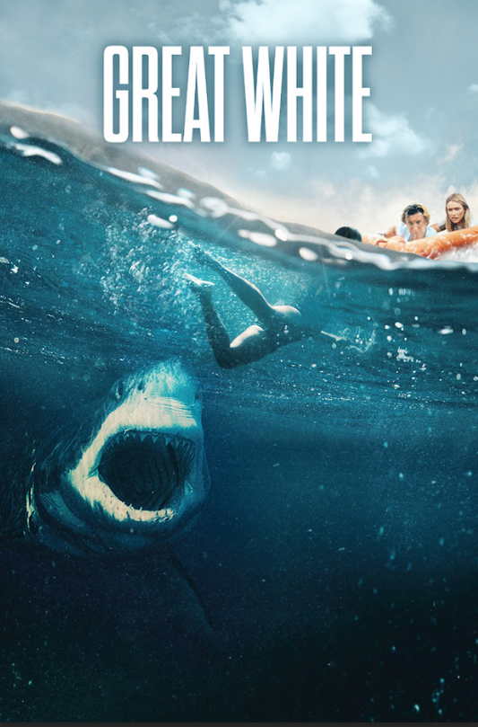 Great White 2021 Poster 24x36 Shark Horror Thriller Survival at Sea Suspenseful