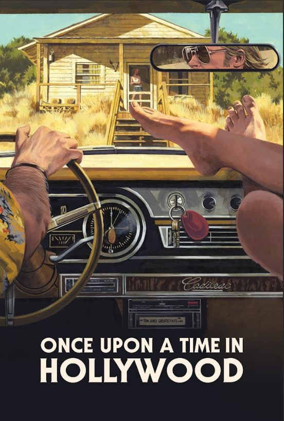 Once Upon a Time in Hollywood 2019 Movie Poster 24x36 Tarantino Drama Comedy Art - PosterFire.com