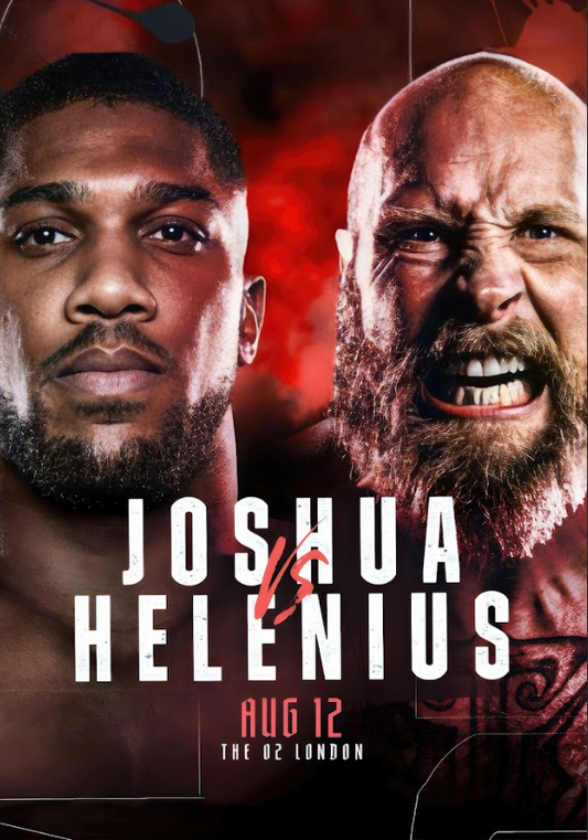 Joshua vs Helenius Poster 24x36 - Heavyweight Clash, Power Punches, Boxing Show - PosterFire.com