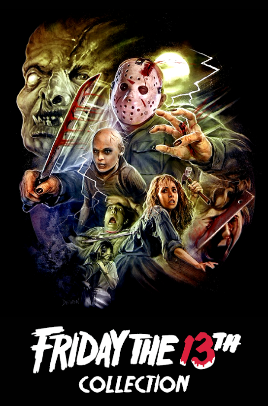 Friday the 13th Collection Movie Poster Set 24x36 | Horror Slasher Series