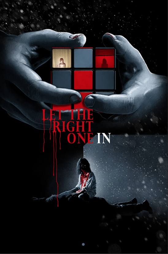 Let the Right One In 2008 Poster 24x36 - Swedish Vampire Horror Dark Romance