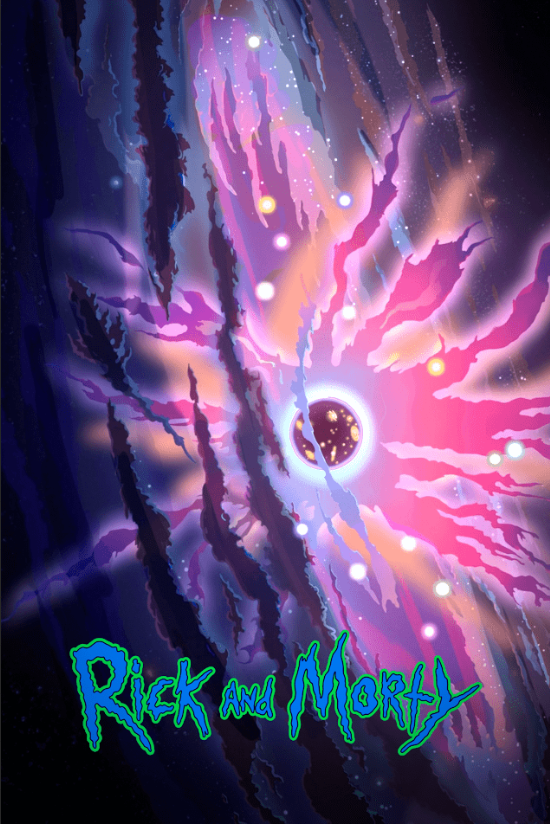 Rick and Morty 2013 Poster 24x36 - Animated Sci-Fi Comedy Hilarious Escapades