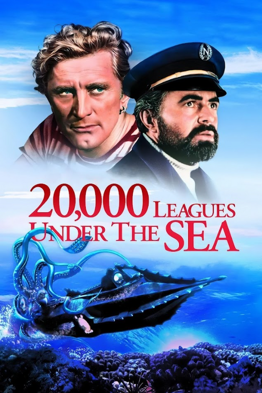 20,000 Leagues Under the Sea (1954) 24x36 Movie Poster - Kirk Douglas, Disney - PosterFire.com