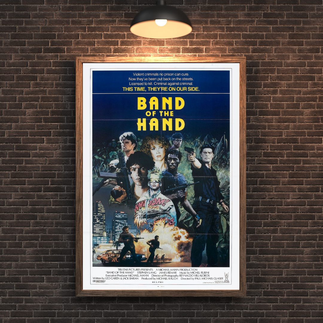 Retro Rebellion Band of the Hand Movie Poster - 80s Action Flick Collectible - PosterFire.com