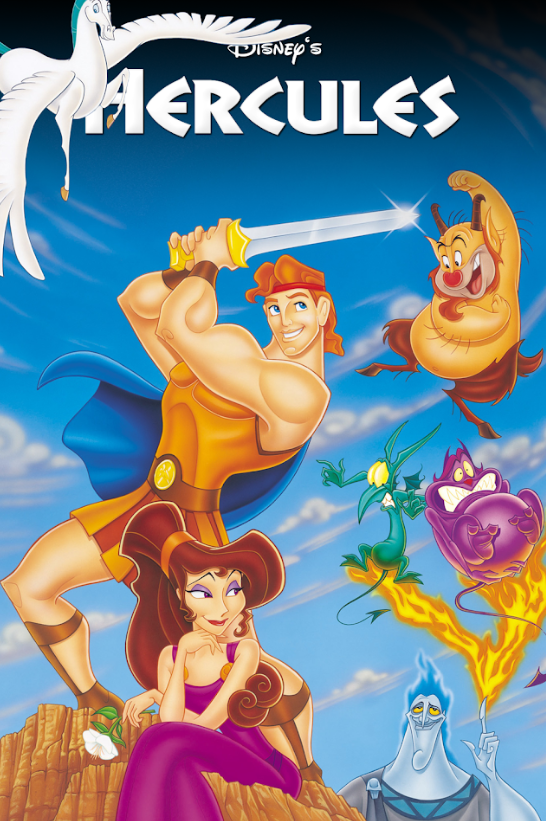 Hercules (1997) 24x36 Movie Poster, Disney Animated Classic, Rare Vintage Art