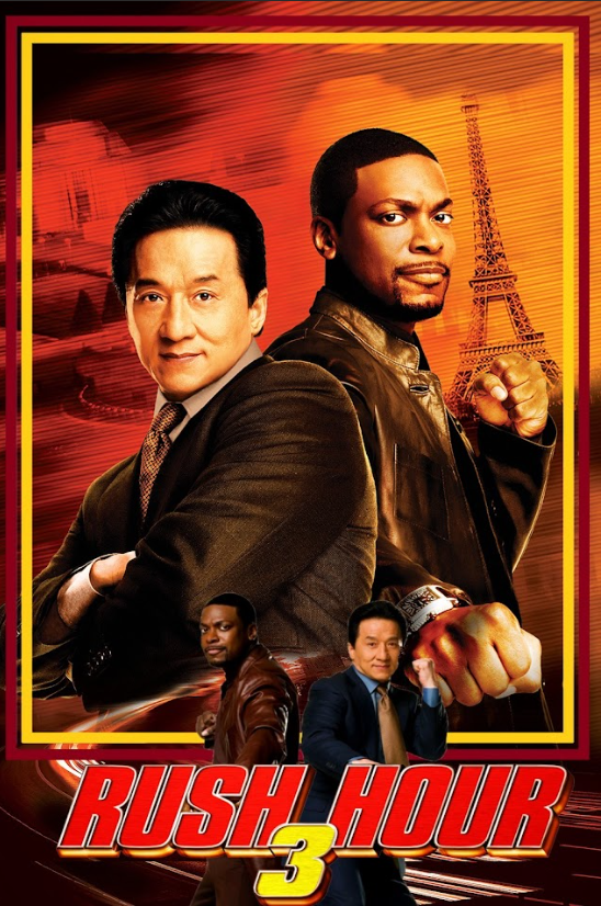 Rush Hour 3 2007 Movie Poster 24x36 - Jackie Chan & Chris Tucker - Action Comedy