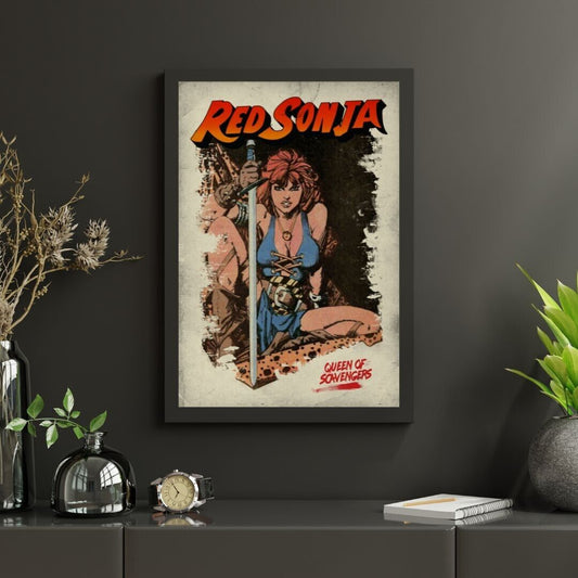 Red Sonja Comic Book Poster 24x36 Marvel Conan Rogatino Sexy Pinup vtg rare art - PosterFire.com