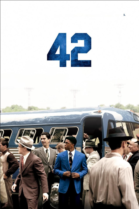 42 (2013) Poster - 24x36 | Chadwick Boseman as Jackie Robinson | Historic Sports - PosterFire.com