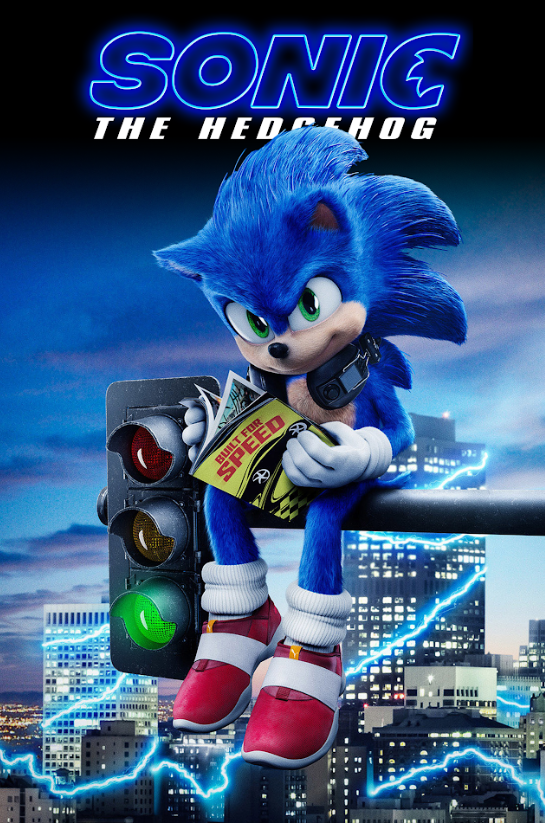 Sonic the Hedgehog (2020) 24x36 Movie Poster Family Action Adventure Art - PosterFire.com