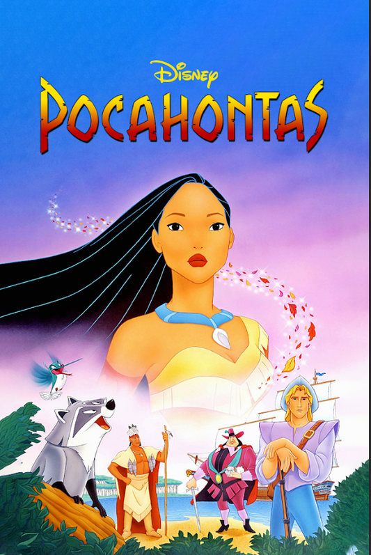 Pocahontas 1995 Poster 24x36 - Disney Animated Classic, Historical Adventure