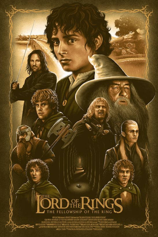 The Lord of the Rings The Fellowship of the Ring 2001 Poster 24x36 - Epic Fantas - PosterFire.com