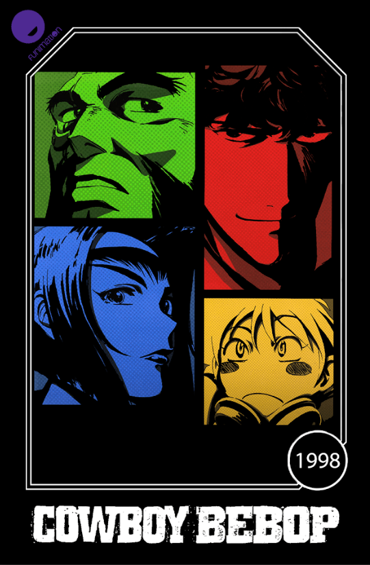 Cowboy Bebop (1998) 24x36 Poster Anime Sci-Fi Action Classic Retro Artwork - PosterFire.com