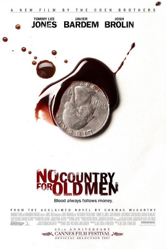 No Country for Old Men 2007 Poster 24x36 - Coen Brothers Crime Drama - PosterFire.com