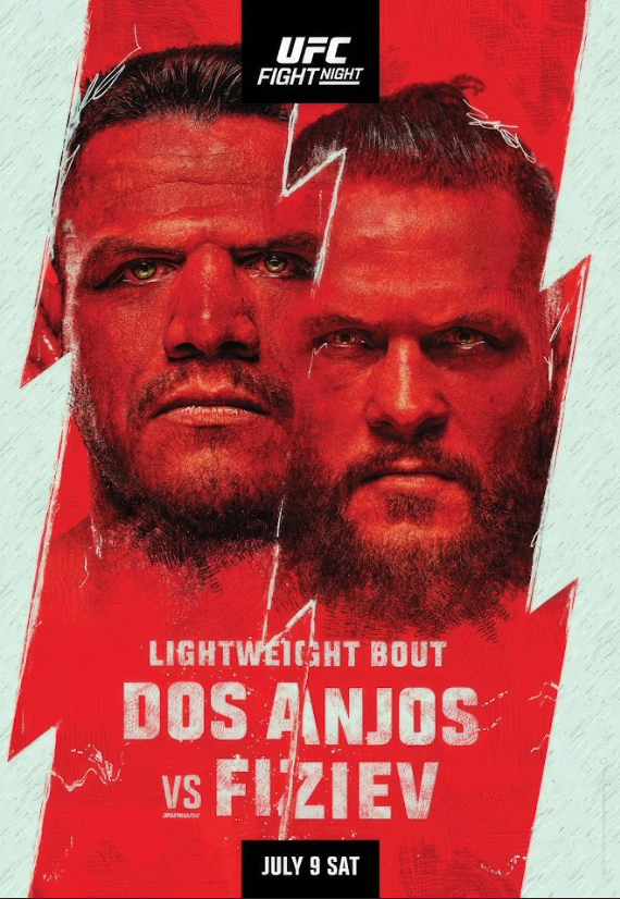 Dos Anjos vs Fiziev Poster 24x36 - Lightweight Showdown, Elite Strikers, UFC - PosterFire.com