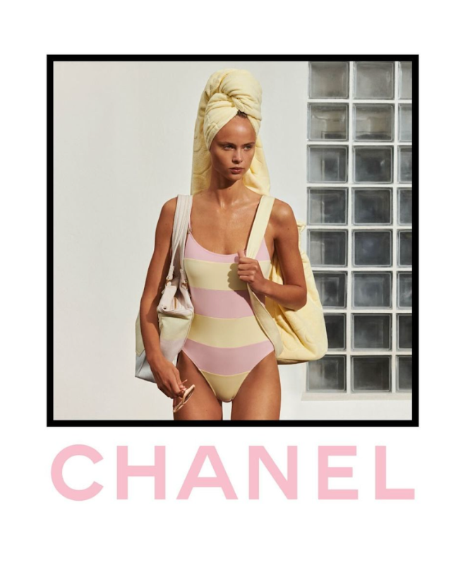 Olivia Vinten Chanel Coco Beach 2024 by Cass Bird Poster 24x36 - Sophisticated