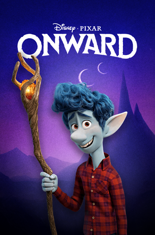 Onward 2020 Movie Poster 24x36 Animated Fantasy Adventure Pixar Art - PosterFire.com