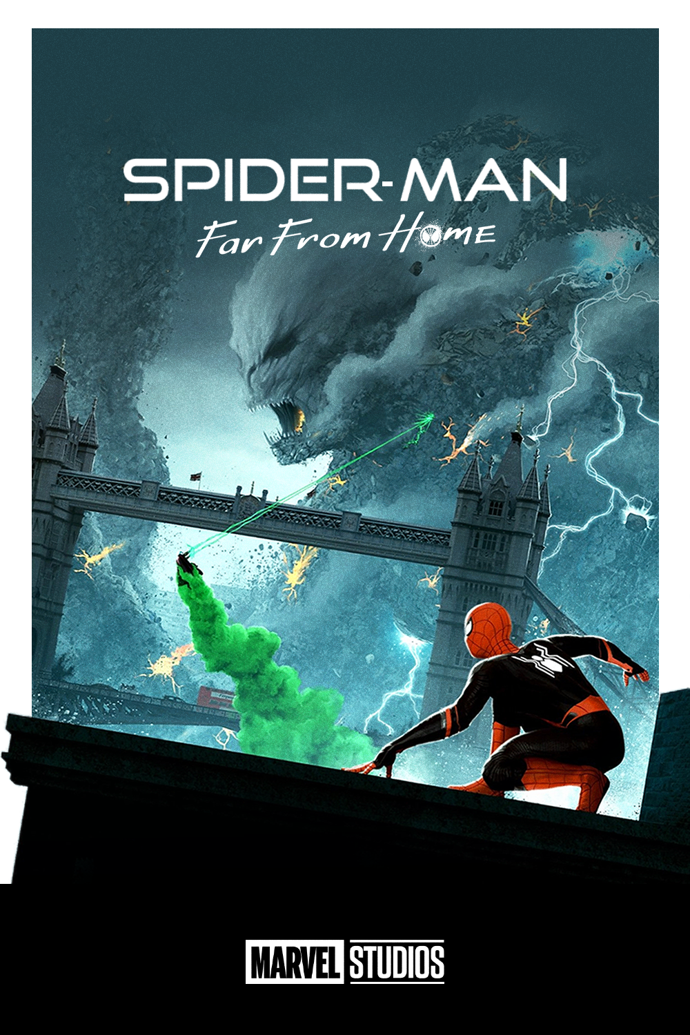 Spider-Man: Far From Home 2019 Movie Poster 24x36 Superhero Action with Tom Holl - PosterFire.com