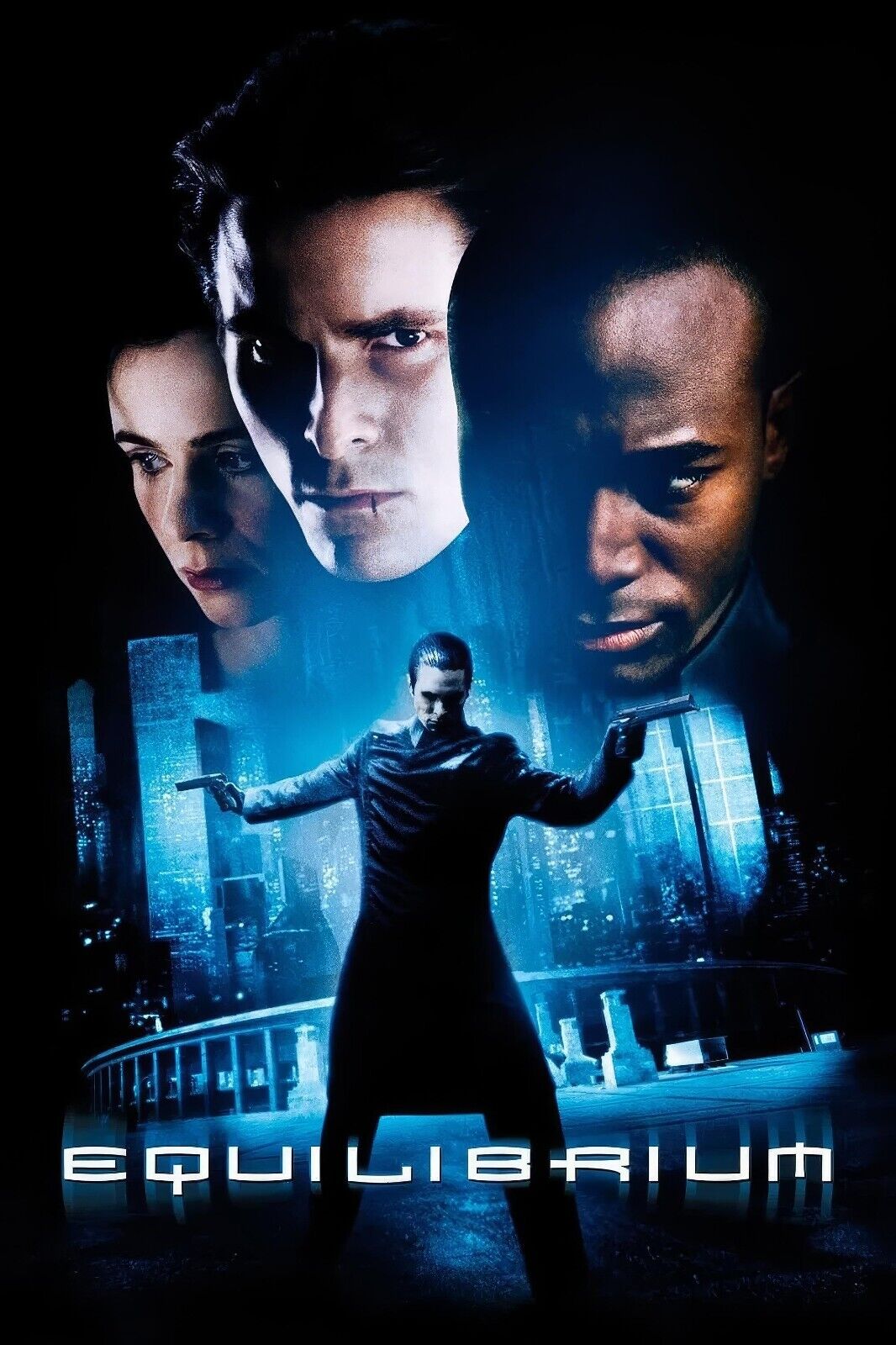 Equilibrium Poster - Christian Bale & Emily Watson, 2002, 24x36 4K Taye Diggs HD