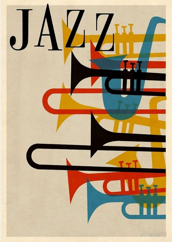 Jazz Legends Poster 24x36 - Saxophone, Timeless Music, Retro Style, Rare