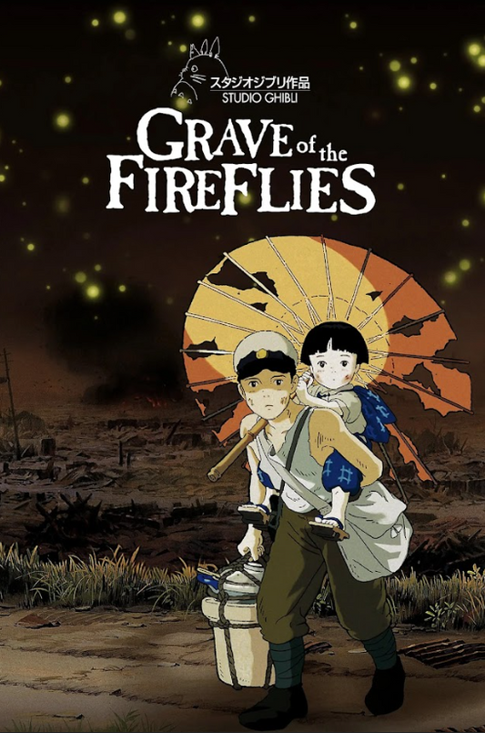 Grave of the Fireflies (1988) Poster 24x36 – Classic Anime Art, Emotional War Dr