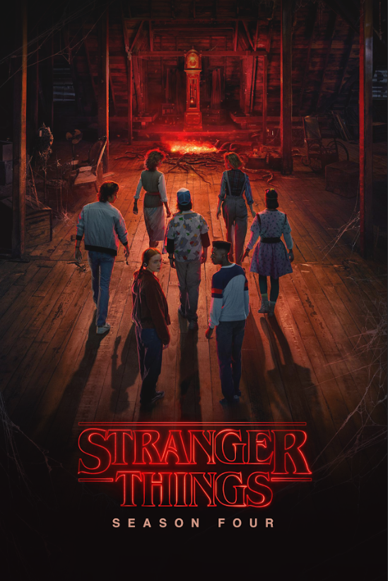 Stranger Things Season 4 (2016) 24x36 Poster Retro Horror Sci-Fi Adventure Art