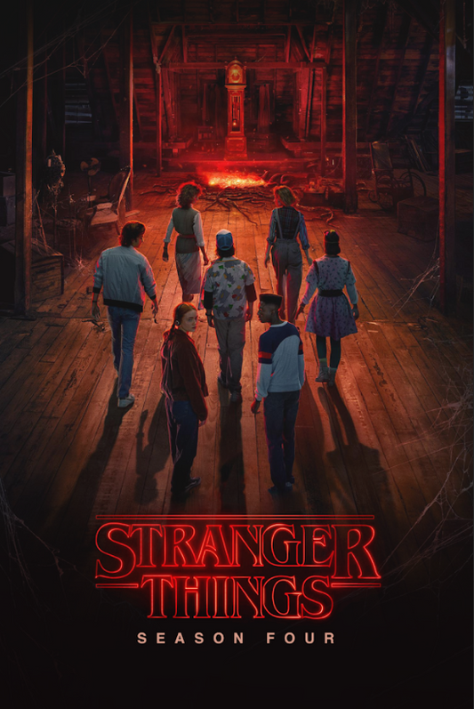 Stranger Things Season 4 (2016) 24x36 Poster Retro Horror Sci-Fi Adventure Art