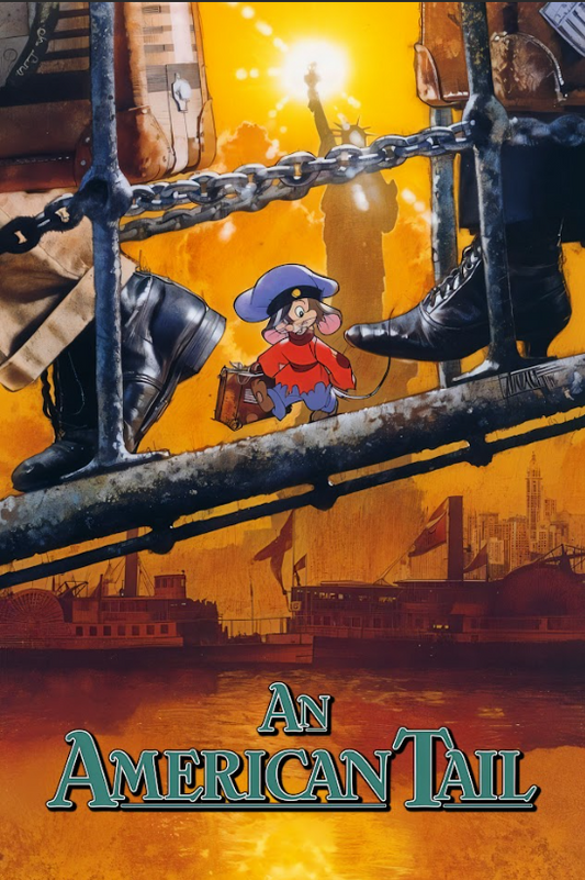 An American Tail (1986) 24x36 Movie Poster Don Bluth Animation, Family Adventure