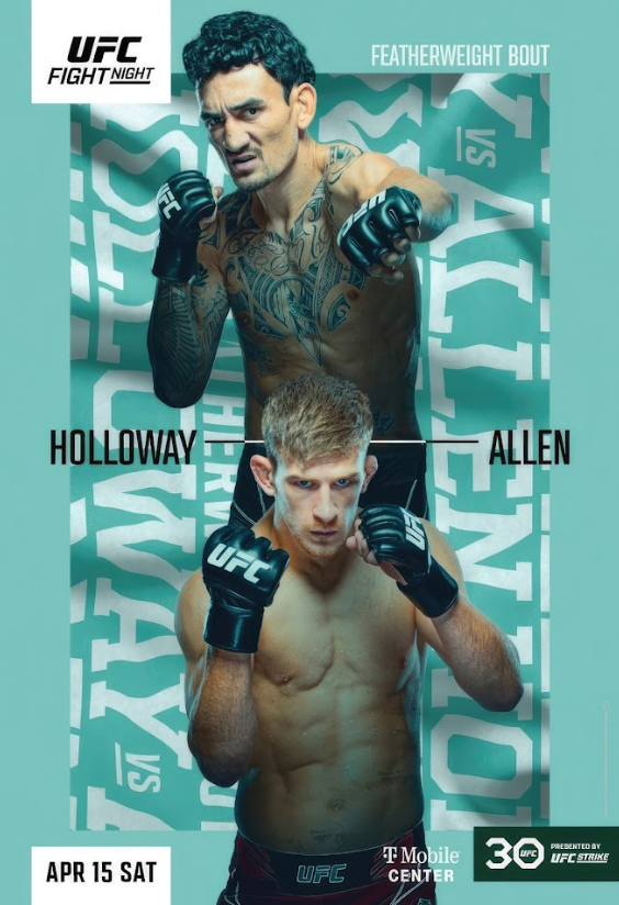 Featherweight Showdown: Holloway vs Allen – UFC Battle for Dominance - PosterFire.com