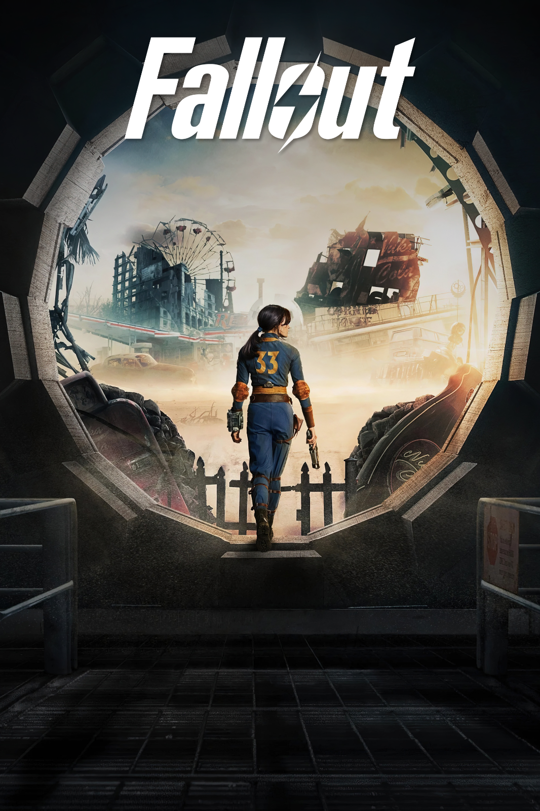 Fallout (2024) Poster 24x36 - Vault Dweller in Post-Apocalyptic Wasteland - PosterFire.com