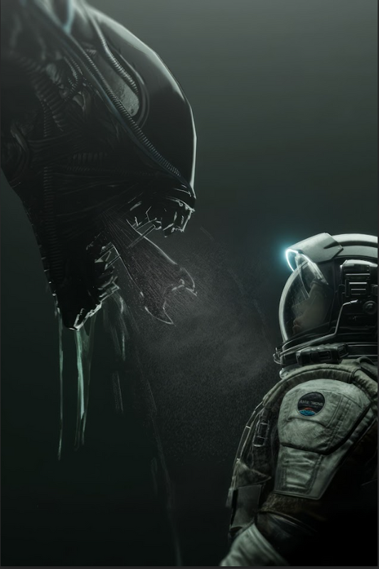 Alien: Romulus (2024) 24x36 Poster - Sci-Fi Horror, Xenomorphs Return