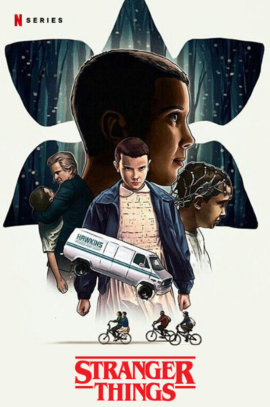 Stranger Things 2016 Poster 24x36 - Netflix Sci-Fi Horror Mystery 80s Retro