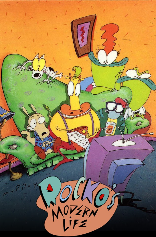 Rocko's Modern Life 1993 Poster 24x36 - Animated Retro Classic Quirky Adventures