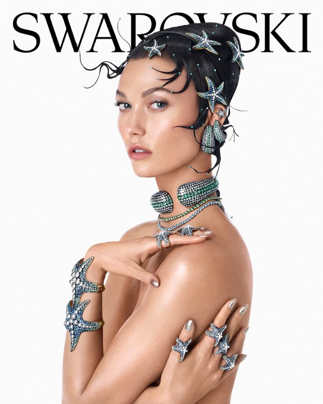 Swarovski SS 2024 Campaign by Steven Meisel 24x36 Poster Stunning Fashion Art