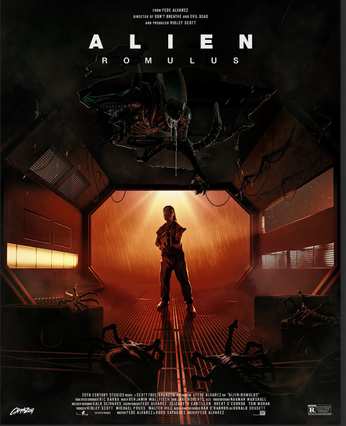 Alien: Romulus (2024) Poster 24x36 - Sci-Fi Epic, Dark Aesthetic, Limited Editio