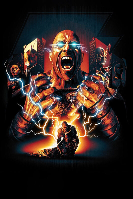 Black Adam 2022 Movie Poster 24x36 - DC Superhero Action - The Rock