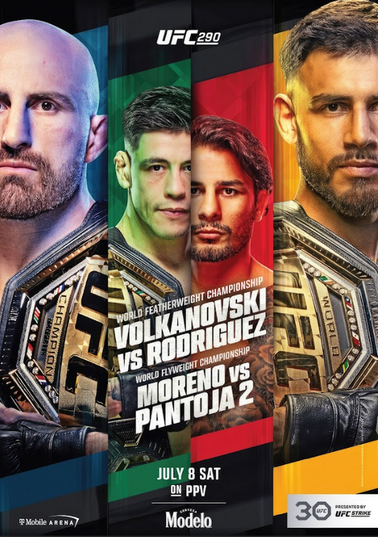 UFC 290 July 8 Poster - International Fight Week, Epic Showdown, Championship - PosterFire.com