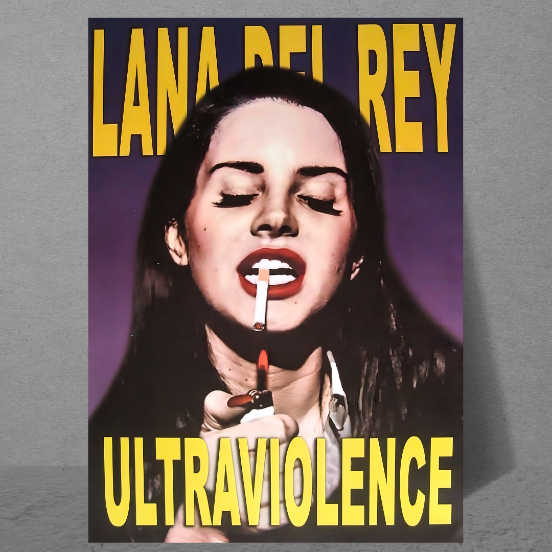 ULTRAVIOLENCE Vintage Music Poster - Rare Collectible Memorabilia - PosterFire.com