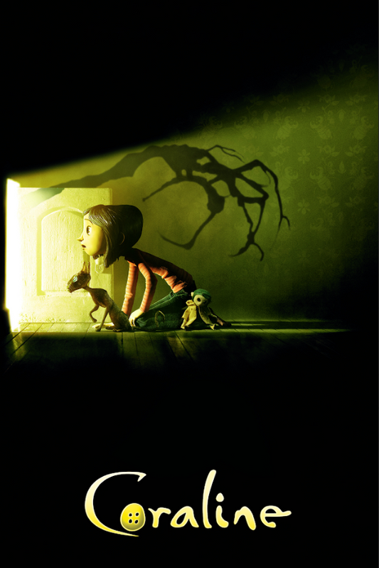 Coraline 2009 Poster 24x36 - Animated Fantasy Adventure Neil Gaiman