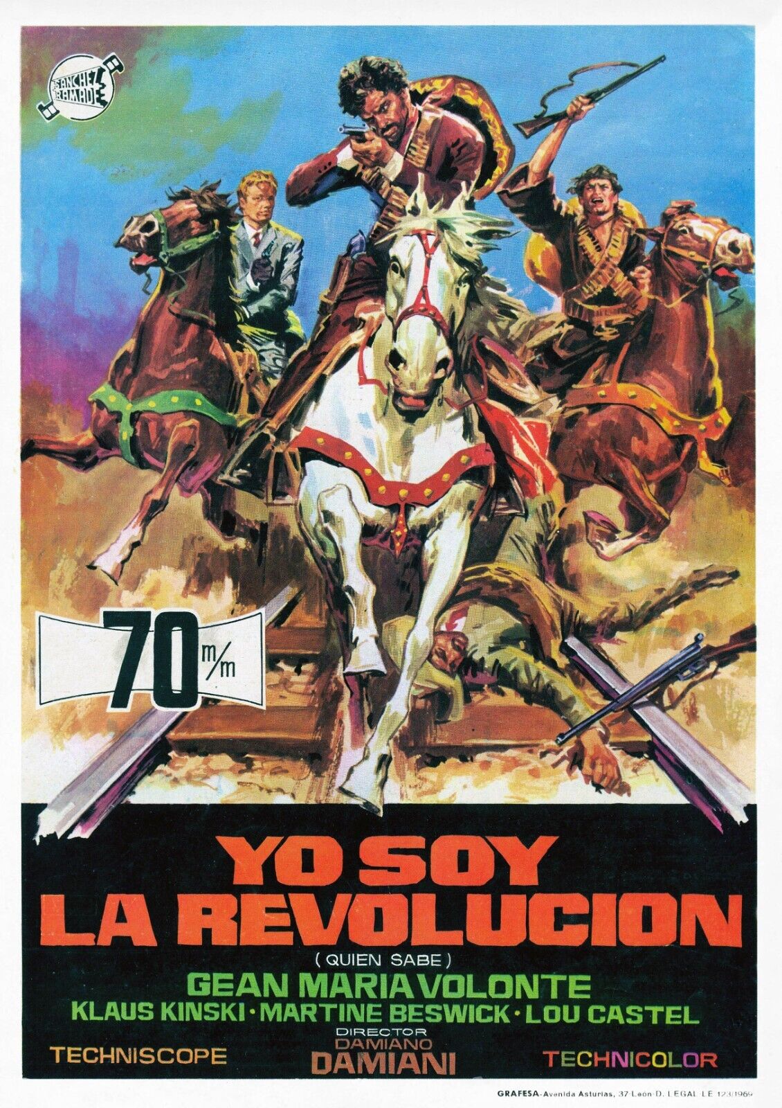 A Bullet for the General 1966 Movie Poster Classic Spaghetti Western Collectible - PosterFire.com