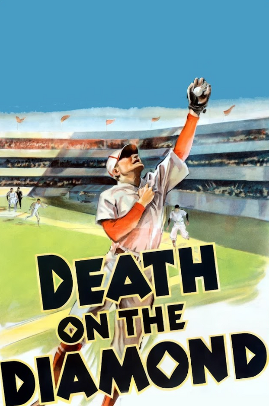 Death on the Diamond 1934 Poster 24x36 - Mystery Baseball Crime Classic